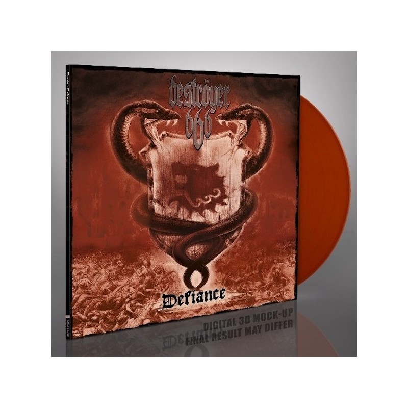 DESTRÖYER 666 - Defiance - GOLD & ORANGE MIXED LP