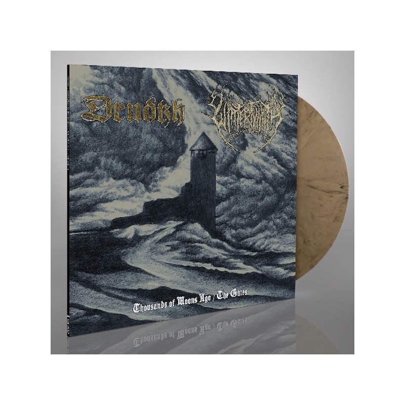 DRUDKH / WINTERFYLLETH - Thousands Of Moons Ago / The Gates - GOLD/BLACK MARBLED 12”MLP