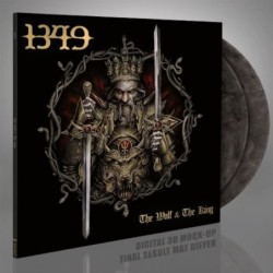 1349 - The Wolf & The King - CRYSTAL CLEAR AND BLACK MARBLED 2LP