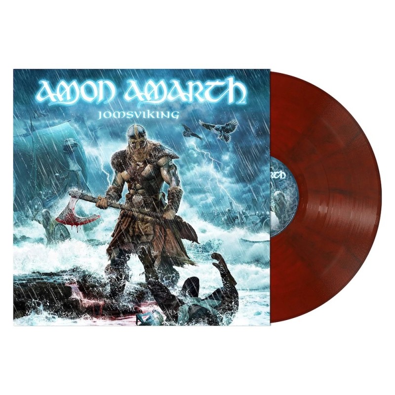 AMON AMARTH - Jomsviking - RUBY RED MARBLED LP