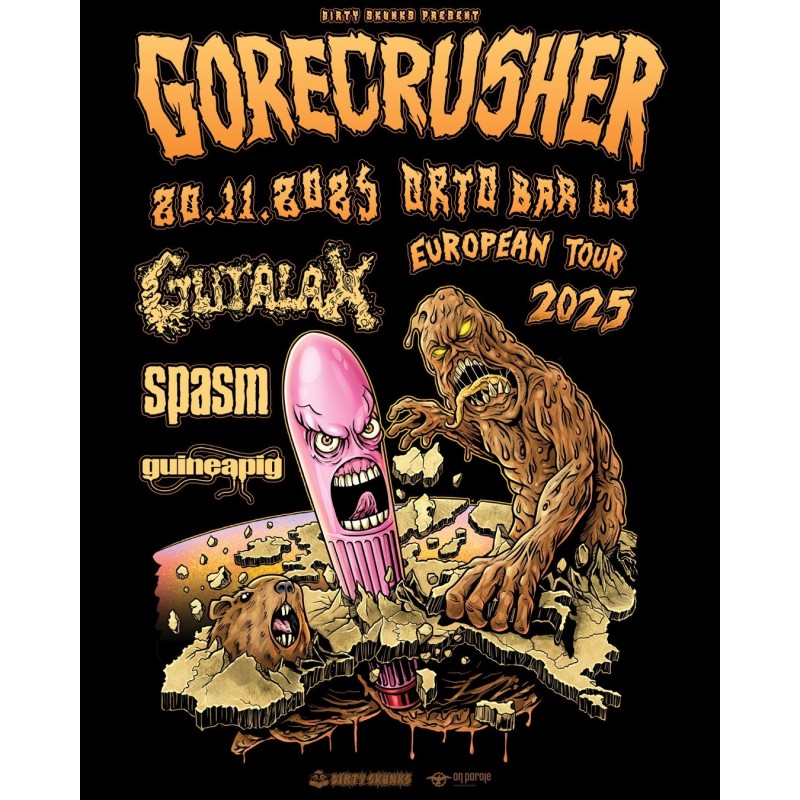 GUTALAX, SPASM, GUINEAPIG - Ljubljana, 20.11.2025 - VSTOPNICA