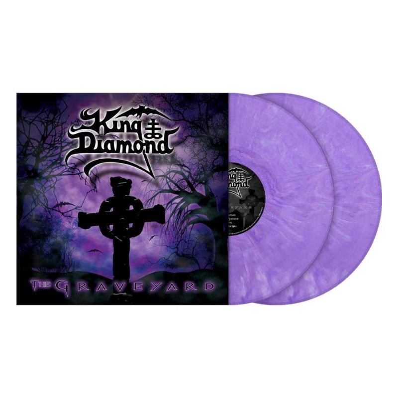 KING DIAMOND - The Graveyard - PURPLE RED WHITE MARBLED 2LP