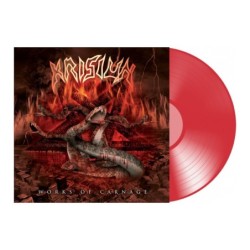 KRISIUN - Works Of Carnage - TRANSPARENT RED LP