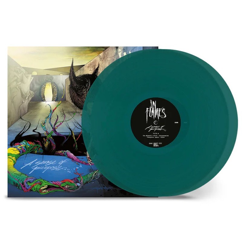 IN FLAMES - A Sense Of Purpose / The Mirror's Truth - TRANSPARENT GREEN 2LP