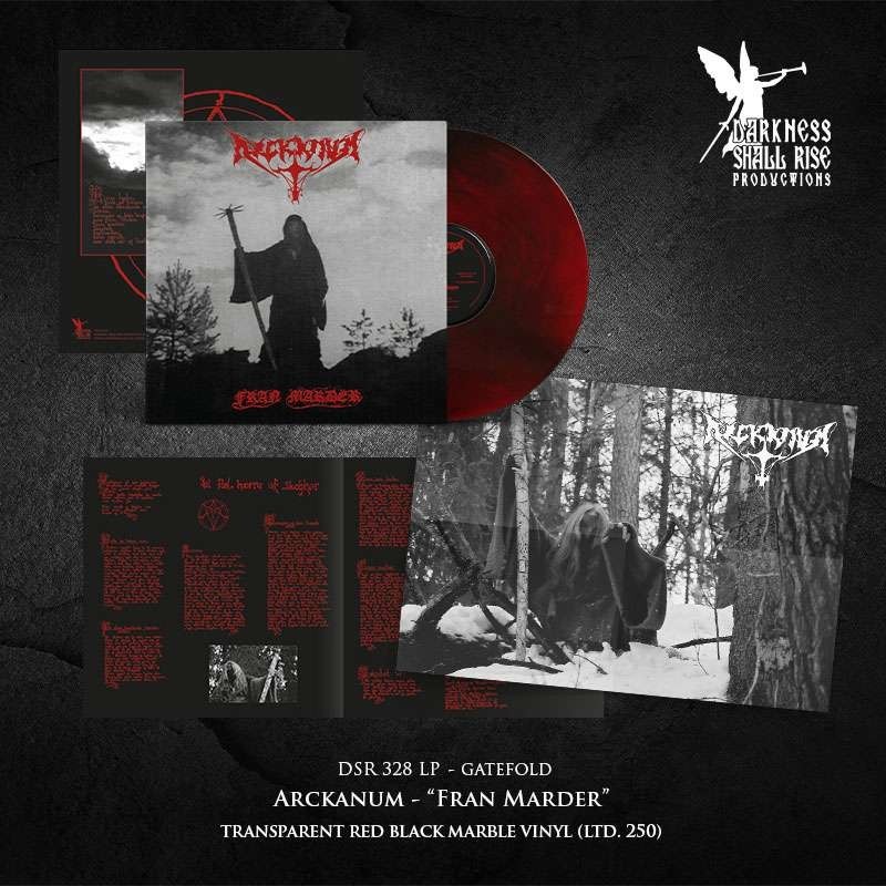 ARCKANUM - Fran Mader - TRANSPARENT RED BLACK MARBLE LP