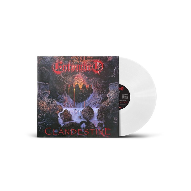 ENTOMBED - Clandestine - WHITE LP