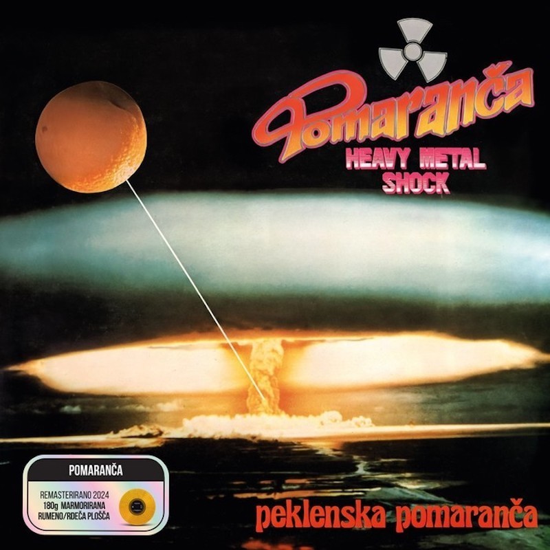 POMARANČA - Peklenska pomaranča - YELLOW/RED MARBLED LP