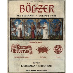 BÖLZER, THE RUINS OF BEVERAST, VITRIOL, TREPANERINGSRITUALEN - Ljubljana, 03.03.2026 - TICKET
