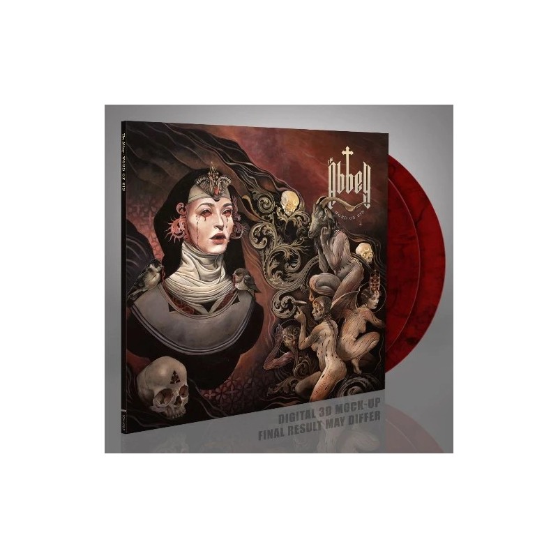 THE ABBEY - Word Of Sin - RED & BLACK MARBLED 2LP
