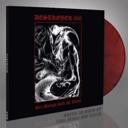 DESTRÖYER 666 - Six Songs With The Devil - TRANSPARENT RED & BLACK MARBLED LP