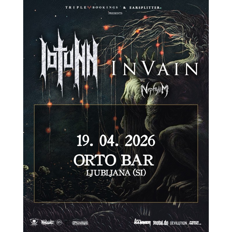 IOTUNN, IN VAIN, NEPHYLIM - Ljubljana, 19.04.2026 - TICKET
