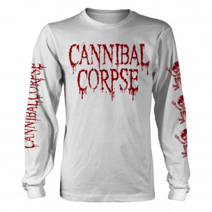 CANNIBAL CORPSE - Butchered At Birth WHITE - LONG SLEEVE SHIRT