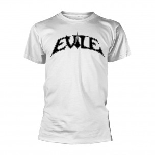 EVILE - Logo WHITE TS/BLACK PRINT - T-SHIRT